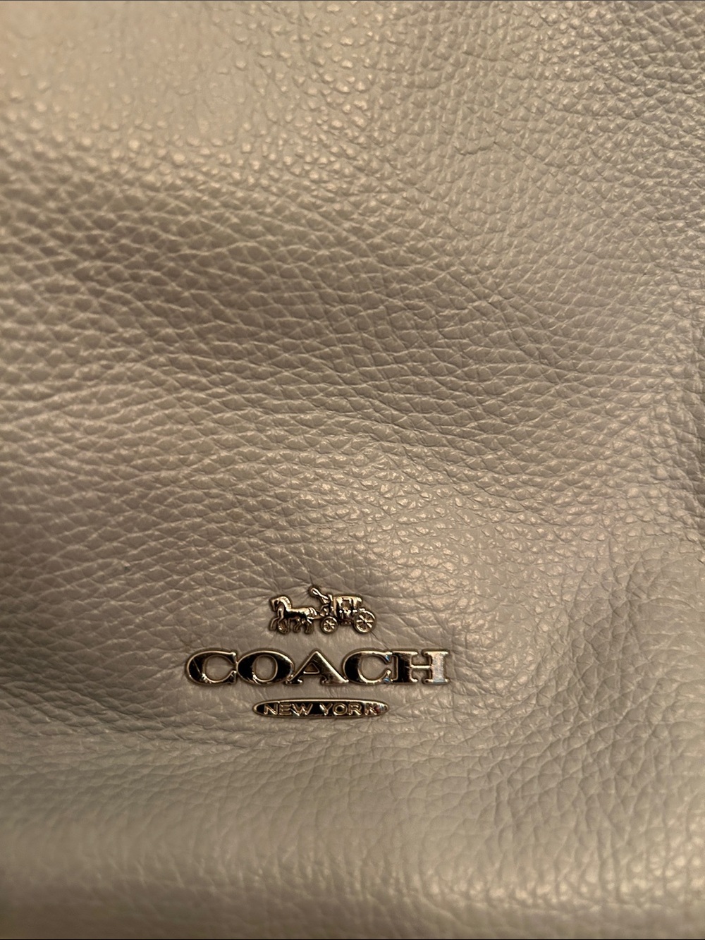 Coach Pebbled Leather Shoulder Bag in Light Blue N2K1979-F31507 w/dust jacket - Picture 4 of 4
